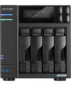 Asustor LOCKERSTOR 4 Gen2 (AS6704T) NAS Desktop Intel® Celeron® N N5105 4 GB DDR4 0 TB ADM Black Серверы и компоненты серверов