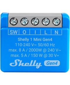 SHELLY 1 Mini Gen4 Smart switch Blue 2 pcs Gudrā māja