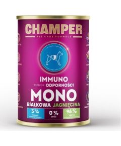 4Vets CHAMPER IMMUNO jednobiałkowa jagnięcina mokra karma dla psa 400g Suņu barība