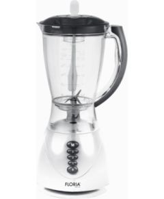 Blenderis FLORIA ZLN 3081 Balts, jauda 300W, ietilpība 1.5L, 3 ātrumi, impulsa funkcija, plastmasas Blenderi un Chopperi