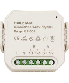 Bituo Smart Energy Meter, 2P, 80A, Wi-Fi, Tuya Viedie slēdži