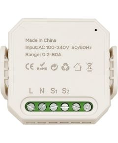 Bituo Smart Energy Meter, 1P+N, 80A, Wi-Fi, Tuya Viedie slēdži