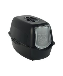 ROTHO Bailey Hooded litter box Black Kaķu pakaišu kastes