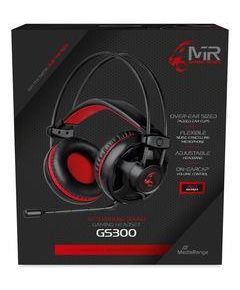 HEADSET GAMING GS300/BLACK/RED MRGS300 MEDIARANGE Austiņas