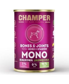 4vets CHAMPER BONES&JOINTS MONOBIAŁKOWA jagnięcina mokra karma dla psa 400g Suņu barība