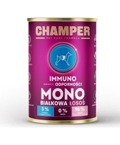 4Vets CHAMPER IMMUNO jednobiałkowa łosoś mokra karma dla psa 400g Suņu barība