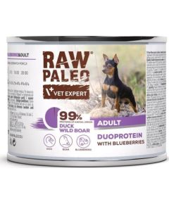 Raw Paleo Duck&Boar Adult Can 200g Suņu barība