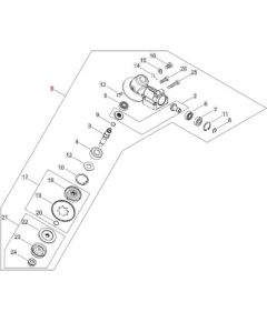 Gear case assy. DSRM-2400_U/L, Echo  Резервные акции