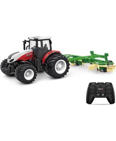 RoGer Tractor + Rake RC 1:24 Радиоуправляемый трактор Радиоуправляемые Игрушки