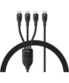 Baseus Flash Series 3 3in1 USB kabelis 1.5m Telefonu lādētāji 220v