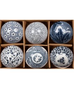 Komplekts SOMETSUKE 6 bļodas zilā krāsā Jaunumi, mēbeles, māja