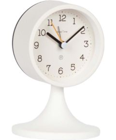 Alarm clock EVERO H14cm, white Часы на стене