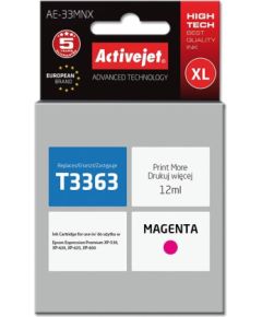 Activejet AE-33MNX Ink cartridge (replacement for Epson 33XL T3363; Supreme; 12 ml; magenta) Чернила для принтера