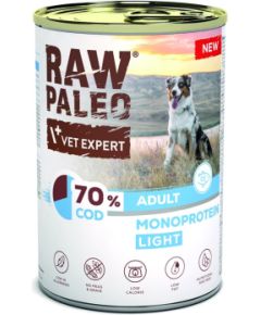 VETEXPERT Raw Paleo Cod Light Monoprotein - wet dog food - 400g Suņu barība