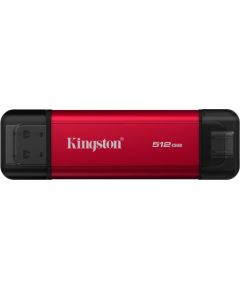 Kingston Technology 512GB Dual USB-A/C Portable SSD, Up to 1050MB/s USB 3.2 Gen 2 USB карты памяти (Flash)