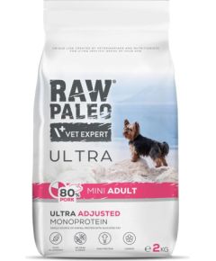 RAW PALEO Ultra Pork Mini Adult - dry dog food - 2kg Suņu barība
