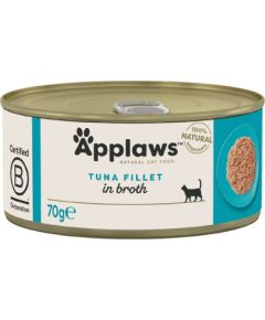 APPLAWS Tuna fillet in broth - wet cat food - 70g Kaķu konservi