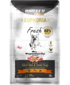 Biofeed EUPHORIA Fresh Adult Pork with goose XS/S - dry dog food - 50g Suņu barība