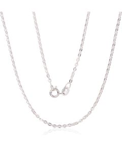 Sudraba ķēdīte Enkurs apaļš 2 mm, dimantu apstrādājums #2400158, Sudrabs 925°, garums: 50 cm, 3.5 gr. Viriešiem