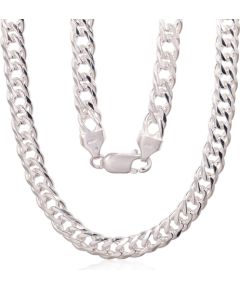 Sudraba ķēdīte Dubultais rombs 6 mm, dimantu apstrādājums #2400155, Sudrabs 925°, garums: 55 cm, 33.2 gr. Viriešiem