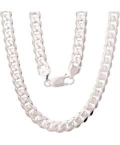 Sudraba ķēdīte Kartjē 6 mm #2400154, Sudrabs 925°, garums: 50 cm, 33.3 gr. Viriešiem