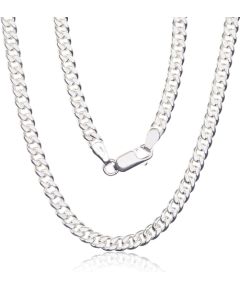 Sudraba ķēdīte Kartjē 4 mm #2400141, Sudrabs 925°, garums: 50 cm, 22.1 gr. Viriešiem