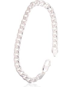 Sudraba ķēdīte Kartjē 7 mm #2400139-bracelet, Sudrabs 925°, garums: 21 cm, 22.2 gr. Viriešiem