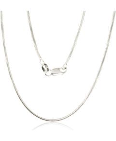 Sudraba ķēdīte Čūskiņa 1,5 mm #2400081, Sudrabs 925°, garums: 45 cm, 3.8 gr. Ķēdītes