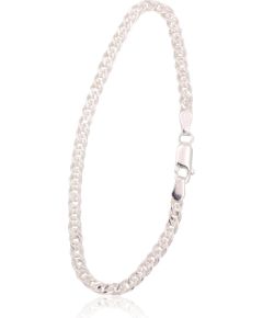 Sudraba ķēdīte Mona Liza 3.1 mm, dimantu apstrādājums #2400077-bracelet, Sudrabs 925°, garums: 17 cm, 3.5 gr. Aproces-ķēdītes