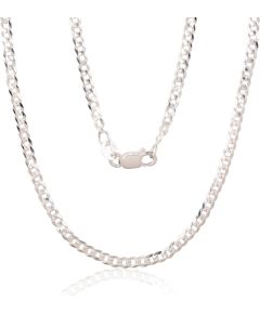 Sudraba ķēdīte Kartjē 2.5 mm, dimantu apstrādājums #2400073, Sudrabs 925°, garums: 65 cm, 7.3 gr. Viriešiem