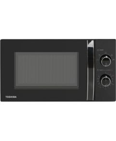 Mikroviļņu krāsns Toshiba MW MM20PBK, 20 L, ar mehānisko vadību, 800 W jaudu Mikroviļņu krāsnis