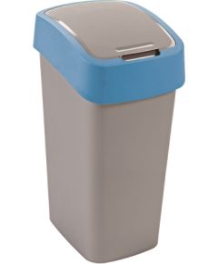 Curver Atkritumu spainis Flip Bin 45L sudraba/zils Atkritumu tvertnes