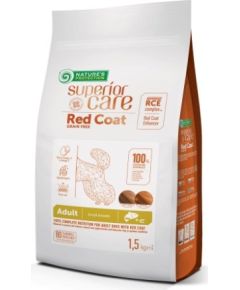 NATURE'S PROTECTION Superior Care Red Coat Adult Small breed Grain free Salmon - dry dog food - 1,5kg Suņu barība