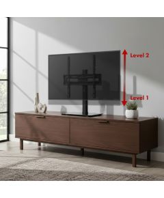 Maclean universal TV stand, for RTV cabinet, stand, max. 35 kg, 20 degree rotation, for 32-55" TV, MC-132 TV un monitoru stiprinājumi, kronšteini
