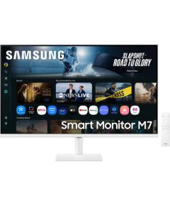 Samsung viedmonitors M7 (M70F) 32 collu 4K monitors, balts LED / LCD мониторы
