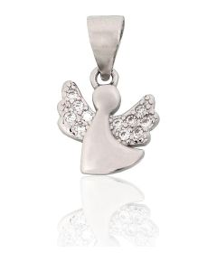 Sudraba kulons #2302041(PRh-Gr)_CZ, Sudrabs 925°, rodijs (pārklājums), Cirkoni, 0.7 gr. Sieviešu