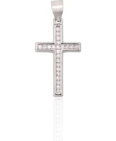 Sudraba kulons #2302032(PRh-Gr)_CZ, Sudrabs 925°, rodijs (pārklājums), Cirkoni, 1 gr. Krustiņi un ikonas