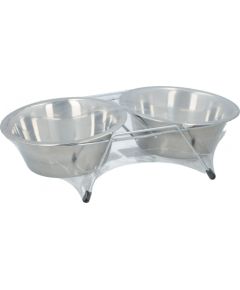 Miska dla psa i kota stal nierdzewna 2x550 ml Bļodas un dzirdinātāji