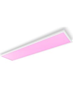 Philips Hue Surimu rectangular panel light, 120 x 30 cm 2000-6500 Hue White Color Ambiance Bluetooth, Zigbee Griestu lampas - šķīvji