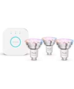 Philips Hue E WCA 345 GU10 3kit EU GU10 3 W 16 million colors, White and colored light Viedās lampas un spuldzes