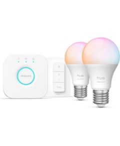 Philips Hue E WCA 806 A60 2kit SW EU E27 8 W 16 million colors, White and colored light Viedās lampas un spuldzes