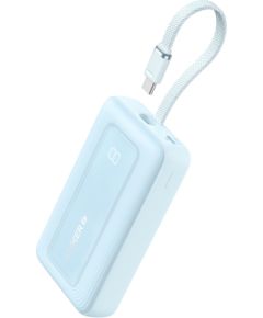Anker Power Bank with Built-In USB-C Cable A1689031 20000 mAh 30W Output Blue Power Banks