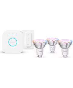 Philips Hue E WCA 345 GU10 3kit SW EU GU10 4.7 W 16 million colors, White and colored light Viedās lampas un spuldzes