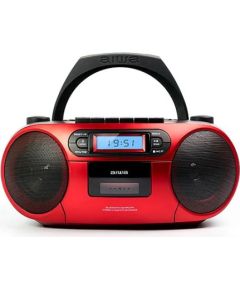 AIWA boombox sistēma ar kaseti, CD, bluetooth, AM/FM radio, sarkans - BBTC-550RD Jaunumi - Audio-Video