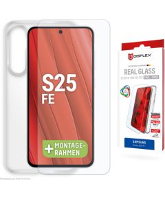 Samsung Galaxy S25 FE Real Screen Glass + Case By Displex Transparent Ekrānu aizsardzība