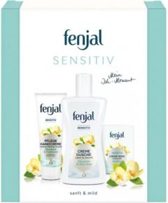 FENJAL_SET Sensitive krem pielęgnacyjny do rąk 75ml + żel pod prysznic 200ml + mydło w kostce 100g Smaržas - NESAKĀRTOTS