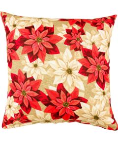 Spilvens CHRISTMAS NEW 45x45cm, puansetijas Jaunumi -Dārzam