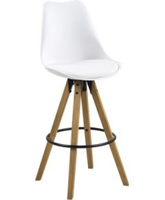 Барные стулья 2шт. DIMA 48,5x55xH111,5см, сиденье и спинка: кожзаменитель, цвет: белый Комплекты мебели для столовой