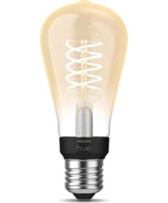 Hue W 7.2W Filament ST64 E27 E27 7 W Soft white 2100K Bluetooth and Zigbee Viedās lampas un spuldzes