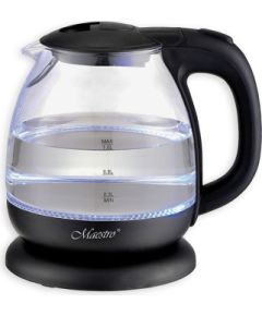 MAESTRO MR-055 electric kettle 1 L 1100 W (MR-055-BLACK) Black Tējkannas (elektriskās)